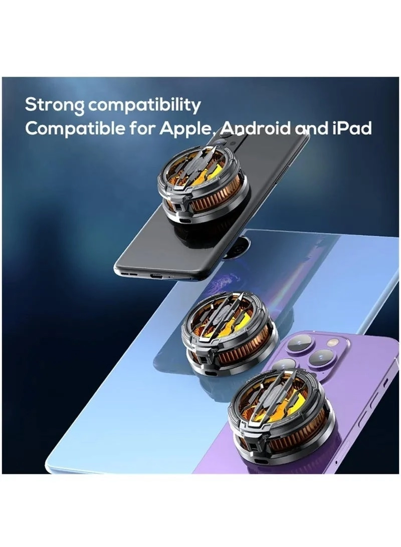 Magnetic Phone Cooler - Portable Universal Black+RGB