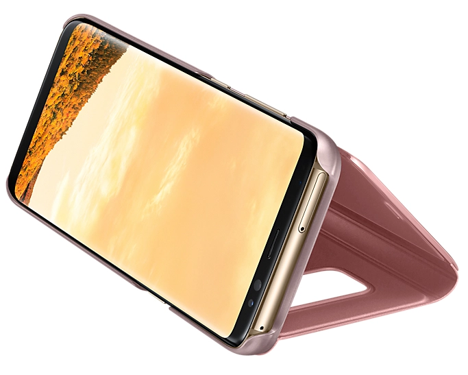 Clear View Standing Cover - Pink for Galaxy S8