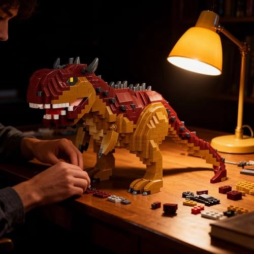 Carnotaurus Micro Mini Bricks Kit STEM - 8 years+ 1092 pieces
