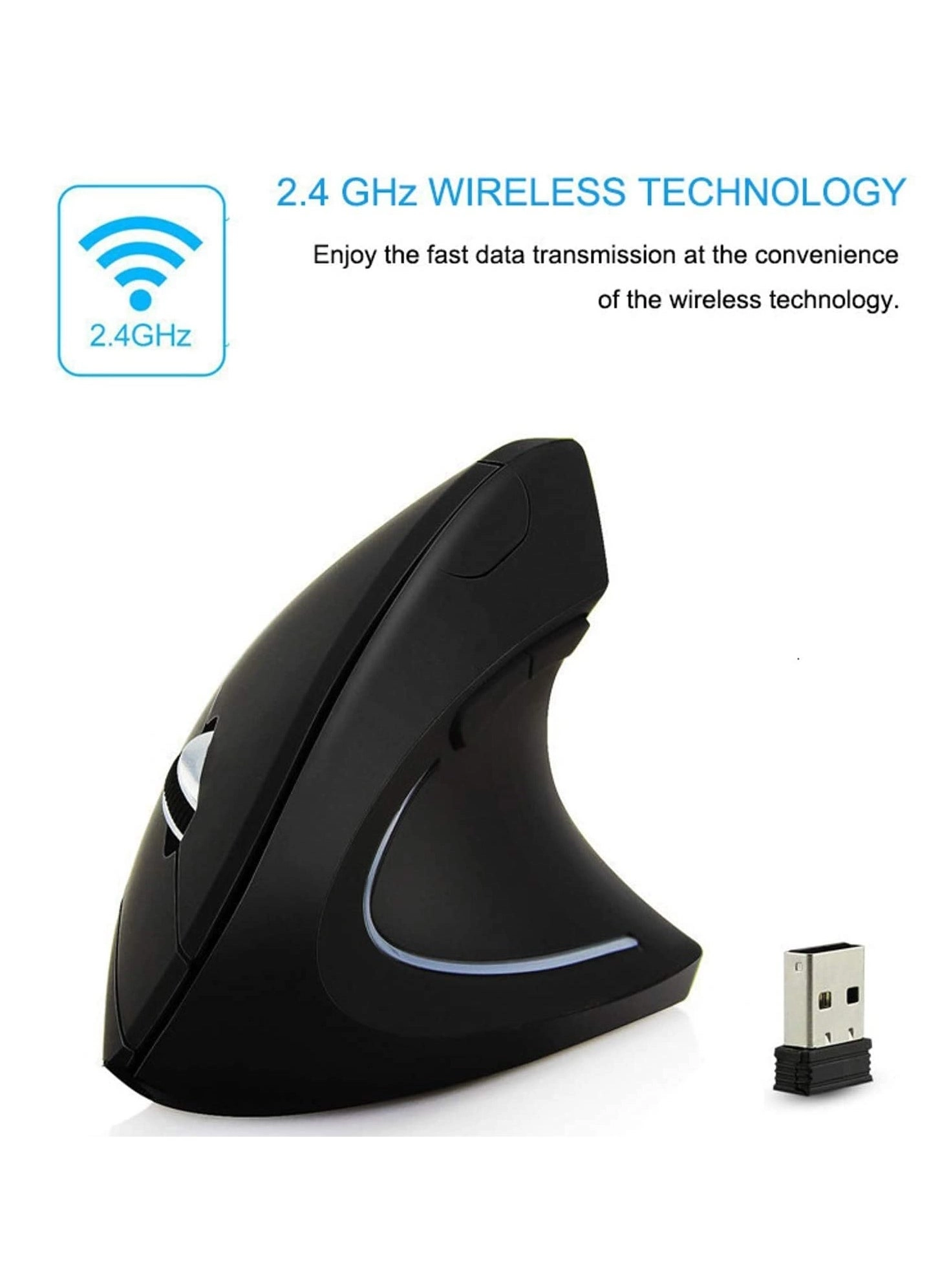 SMK-3381 Ergonomic Vertical Mouse - Wireless