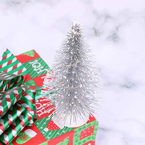 Christmas Tree Dollhouse Light - Silver 6.5 x 6.5 x 12.8 cm
