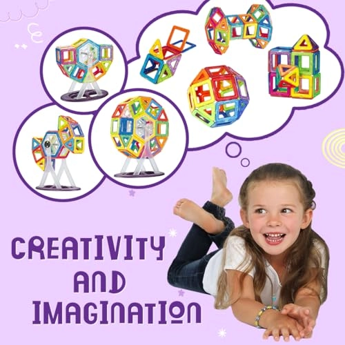 Magnetic Blocks Creative Thinking - 3 years+ 126 pieces
