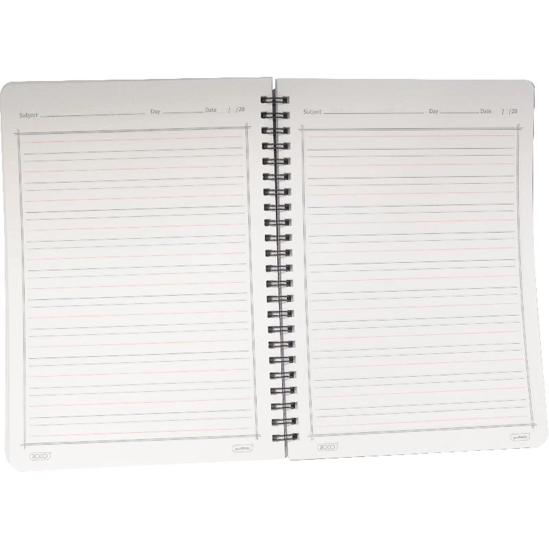 Notebook 19 X 26 cm Spiral - Grid 100 Sheets