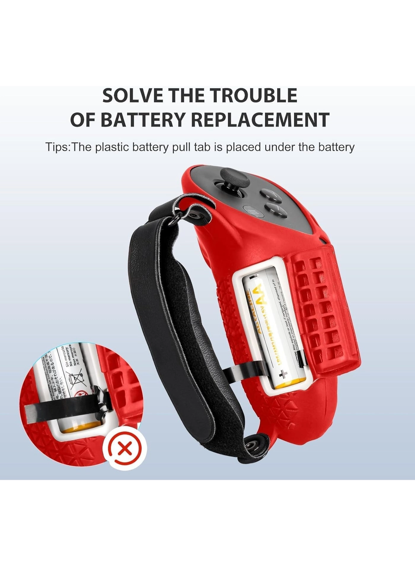 Controller Grips for Quest 3 - Upgraded Adjustable Foam Knuckle Straps