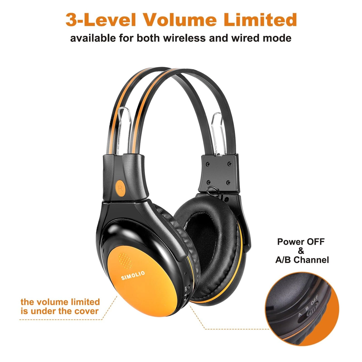 IR Headphones - Wireless Honda Odyssey Toyota Sienna uConnect Chrysler Pacifica Gmc Yukon