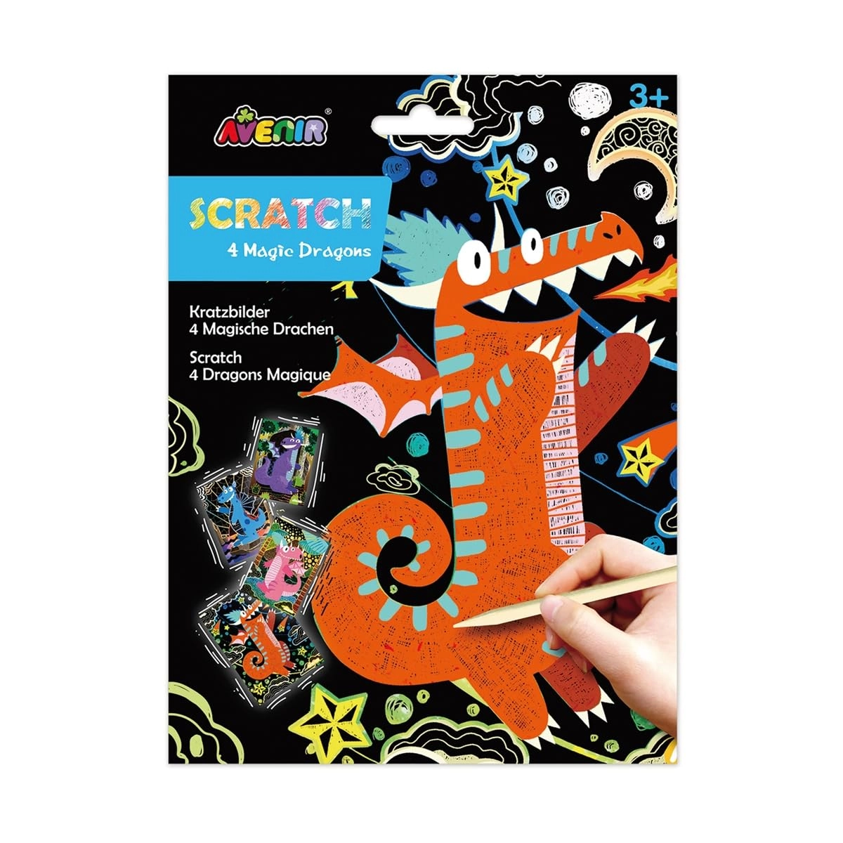 Avenir Scratch-4 Magic Dragons - 3 years - 12 years