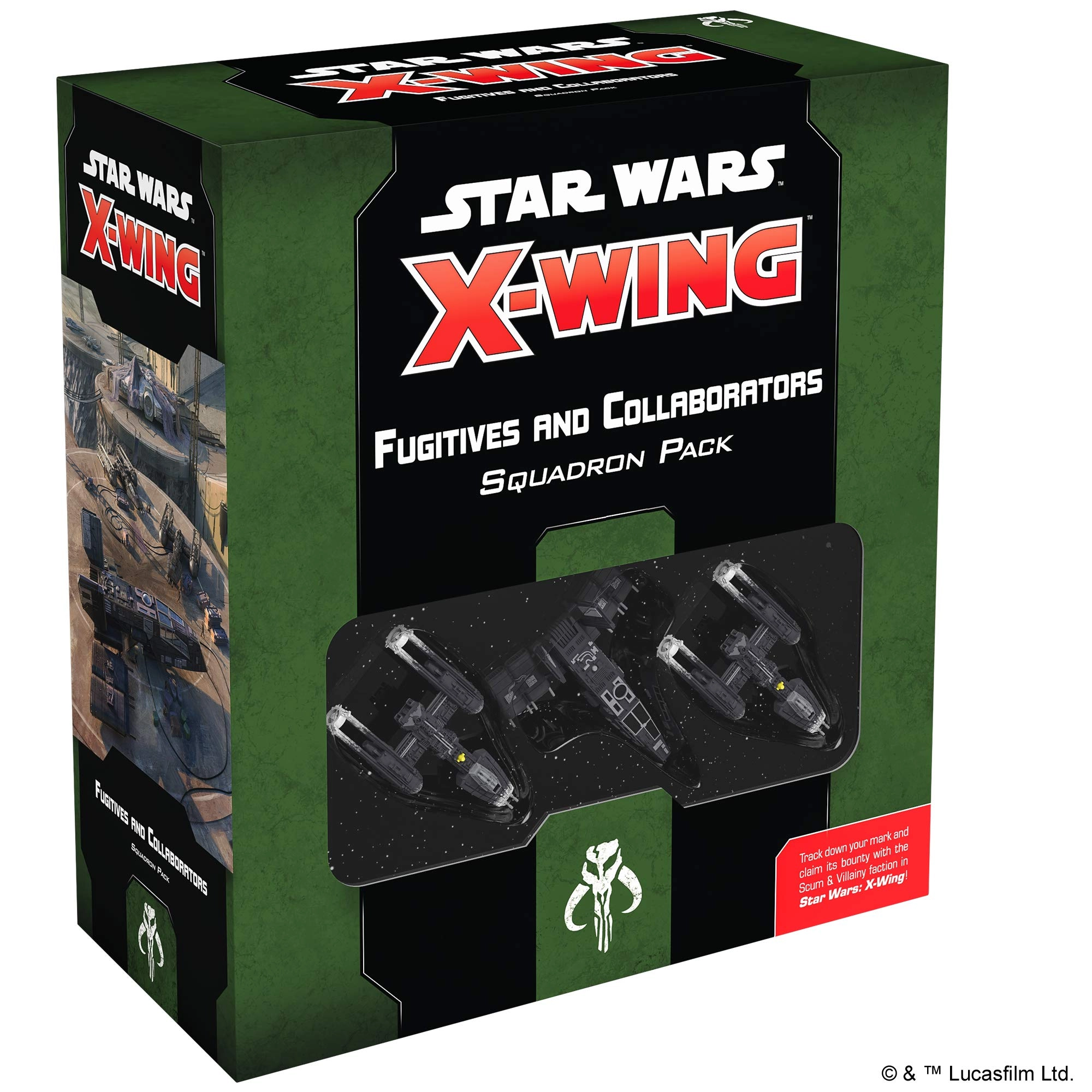Atomic Mass Games Star Wars X-Wing 2nd Edition: Fugitives and Collaborators Squadron Pack - Miniatures Game