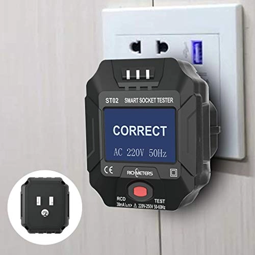 Smart Socket Tester - 110V-250V Digital Voltage Frequency EU/US/UK Plug