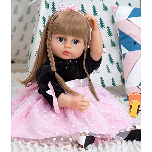 Reborn Baby Doll - 55cm Soft Silicone Limbs Cloth Body