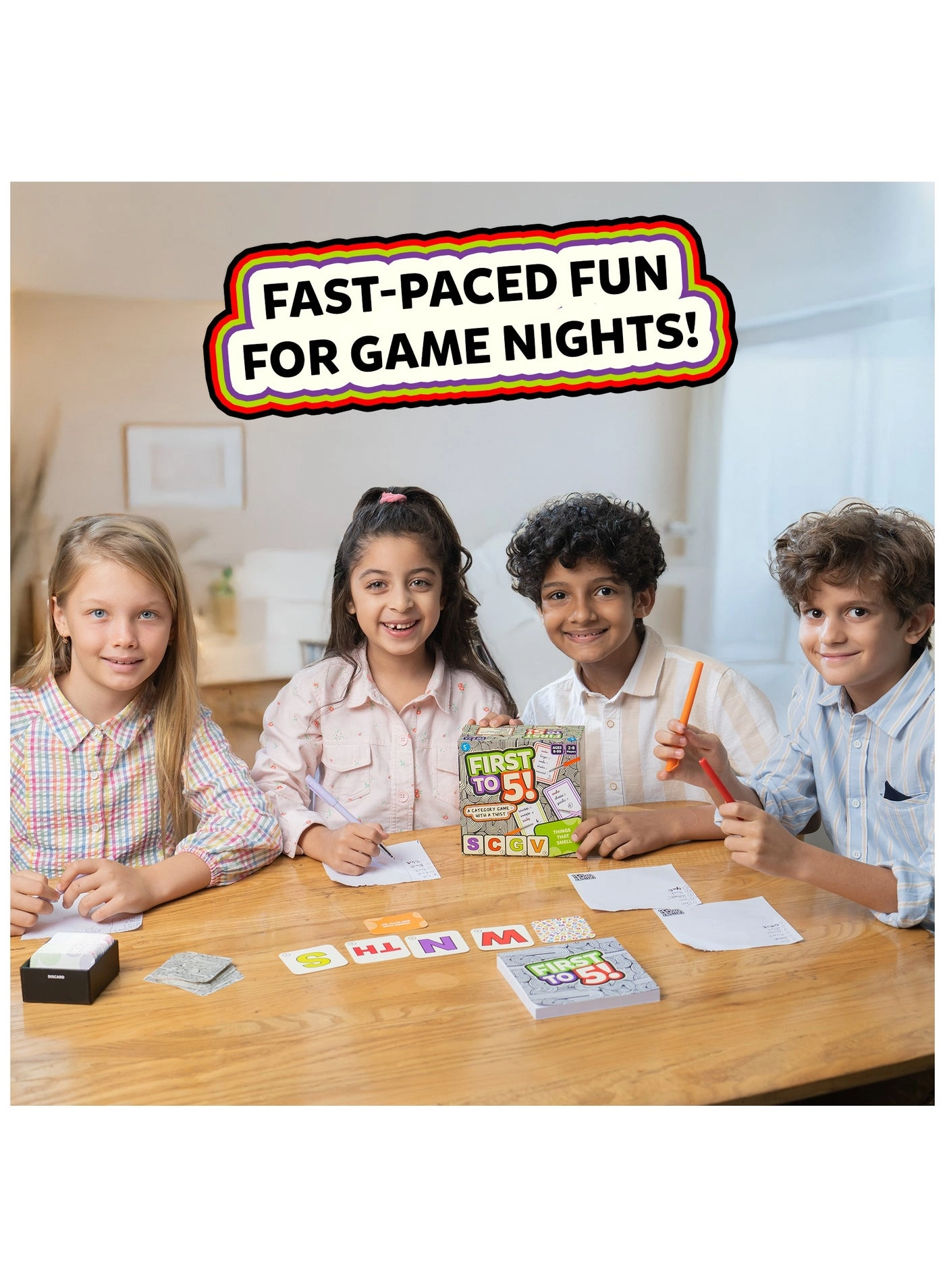 First to 5! - Card Game