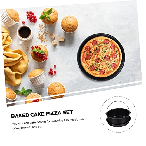 cake basket + pizza plate - Carbon Steel 2pcs