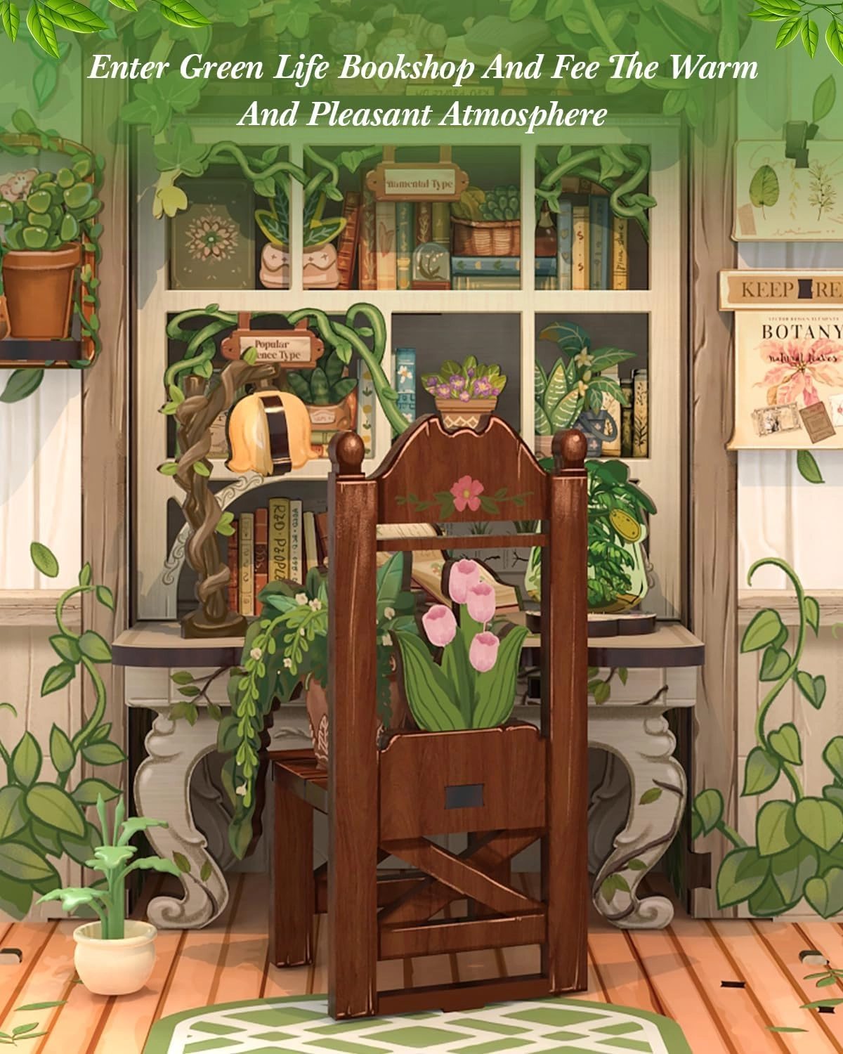 Book Nook Kit - Green Life Bookshop