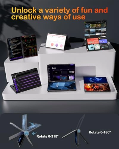 DE140N2 - 14" Dual Stacked Portable Monitor USB-C 30W PD