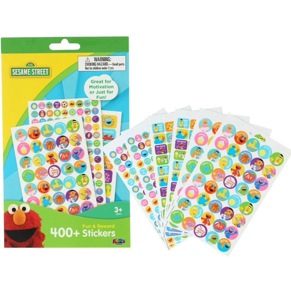 Sesame Street Reusable Sticker Pad 400 pcs