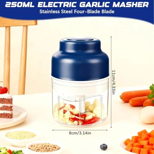 Electric Mini Garlic Chopper Set - 1 Centiliters USB charging