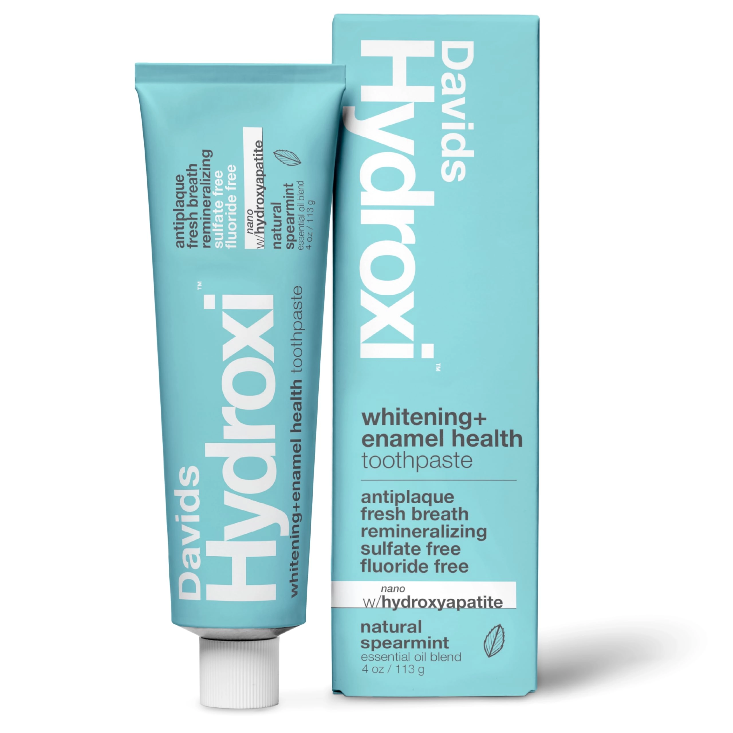 Davids Natural Toothpaste, Inc. Hydroxi Nano Hydroxyapatite Spearmint Toothpaste Adult 4 oz