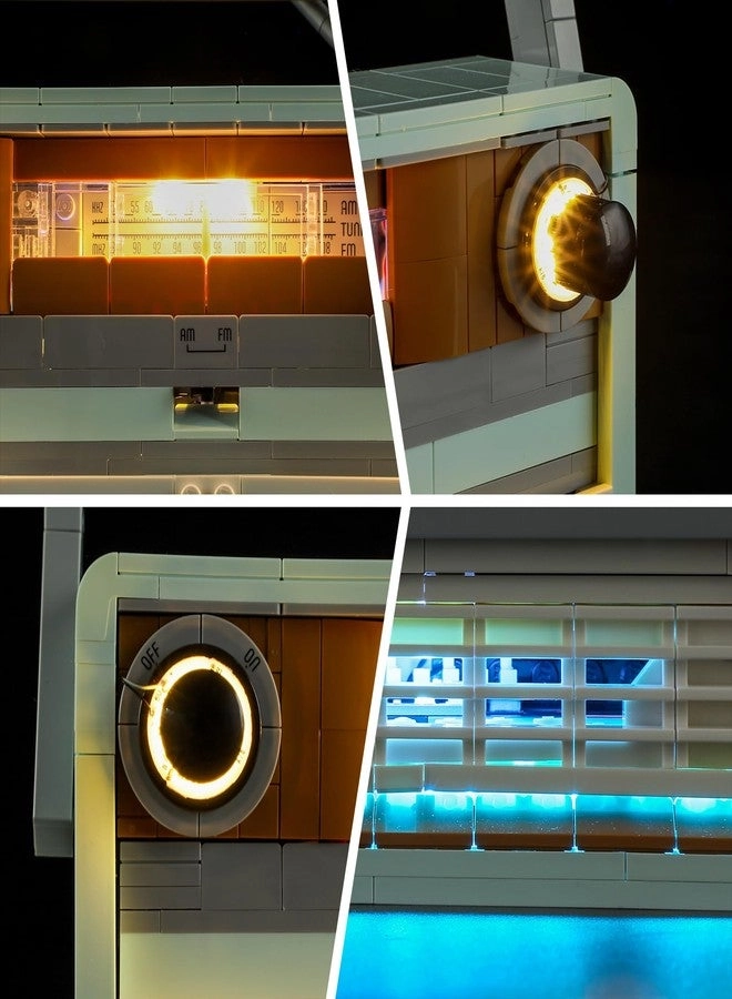 Light Kit for LEGO 10334 Retro Radio - Compatible with LEGO Icons Building Set