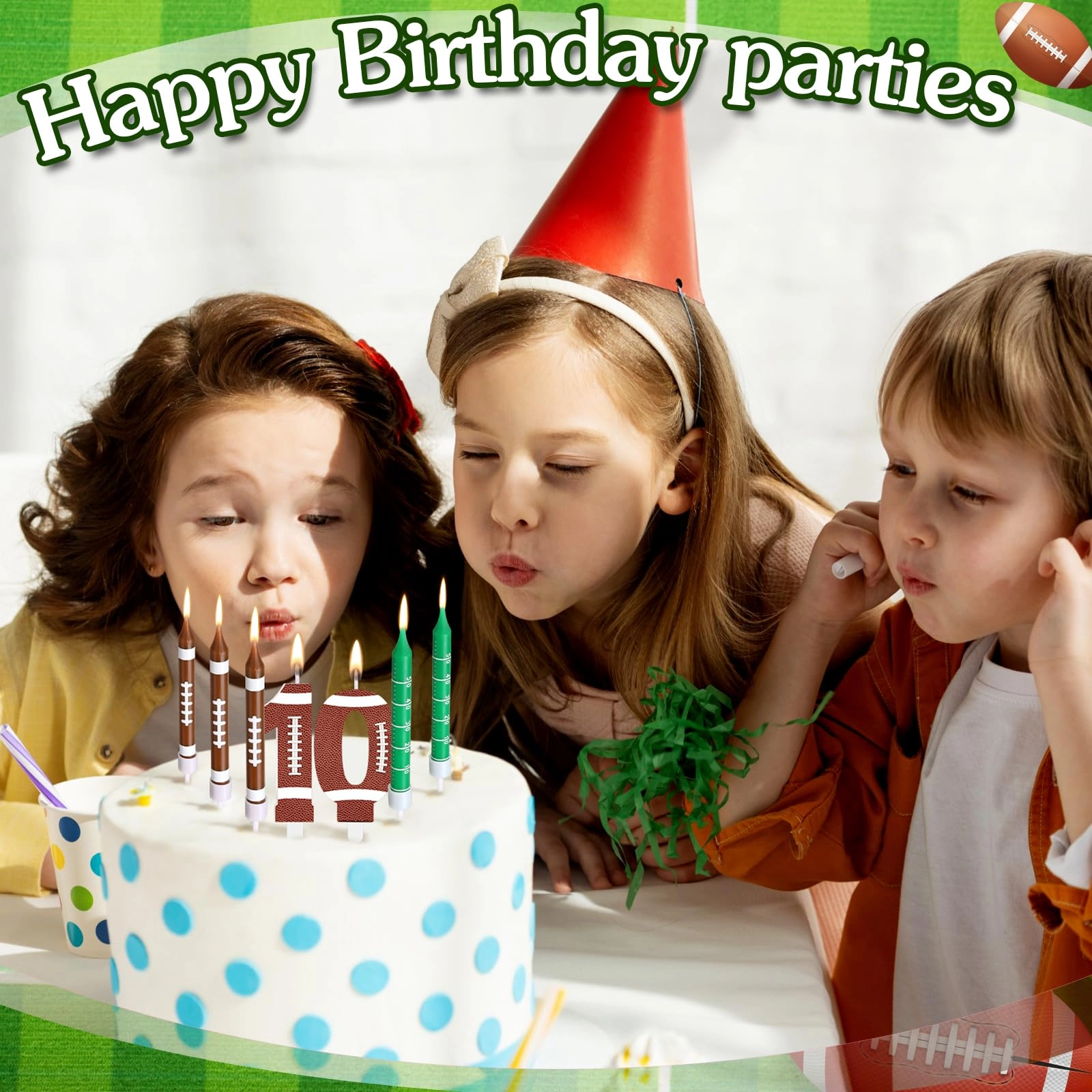 11 PCS Football Birthday Candles