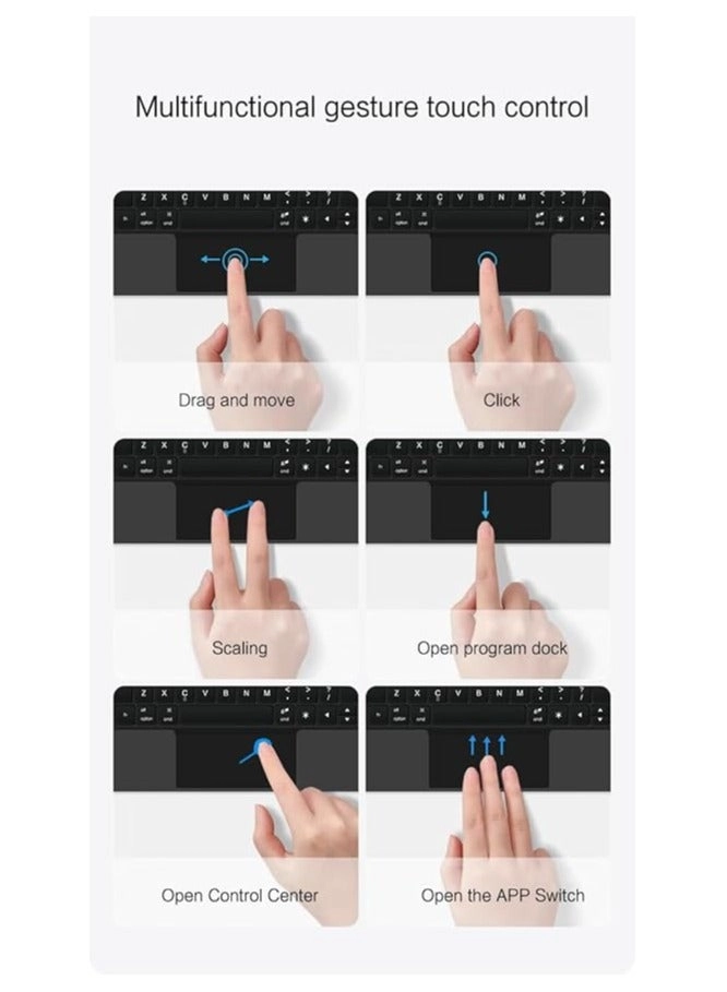 Keyboard Case with Multi-Touch Trackpad for iPad Pro 13-inch (M4, 7th Gen, 2024)