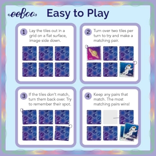 Shiny Space Memory & Matching Game - 5+ 24 Pairs