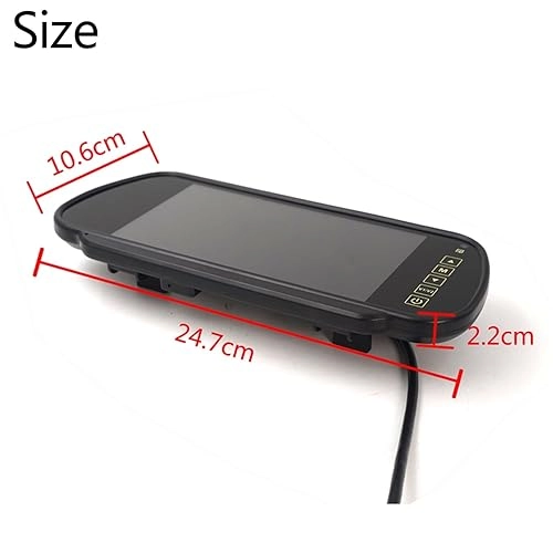 Monitor - 7" HD 800 x 480 + Rear View Camera - 8LED Night Vision