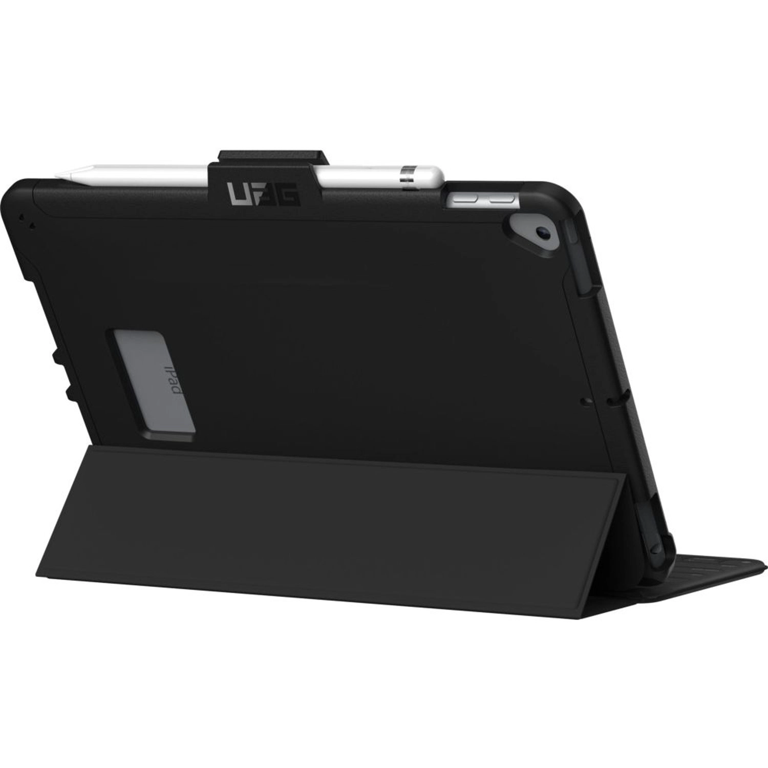 Smart Cover Compatible Case with Apple Pencil Holder for iPad 10.2-inch (2019)