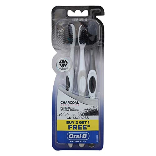 Charcoal Sensitive Toothbrush - Extra Soft 3-Piece Pack