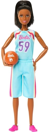 Barbie Made to Move Basketball Player - Brunette 22 Bendable Joints Ages 3+