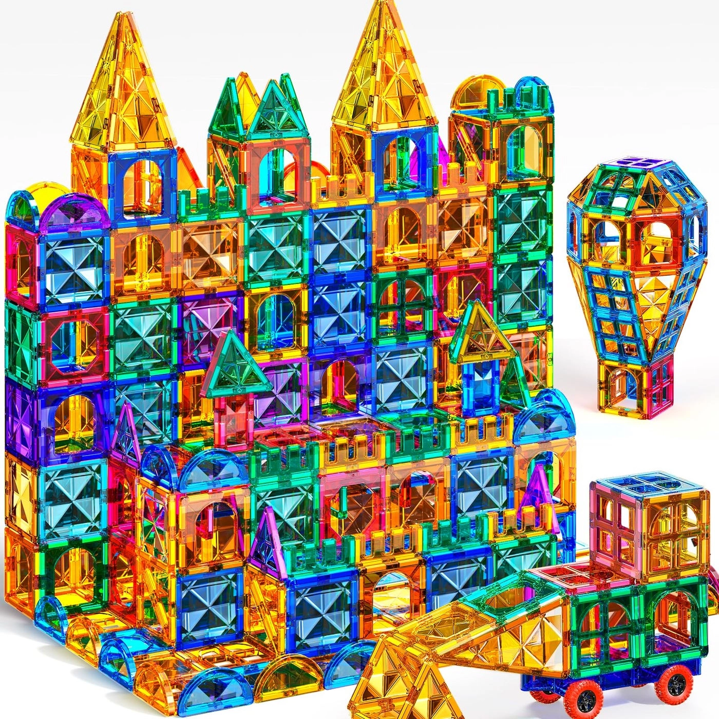 TEMI Magnetic Tiles - 3 4 5 6 7 8+ 80 pieces
