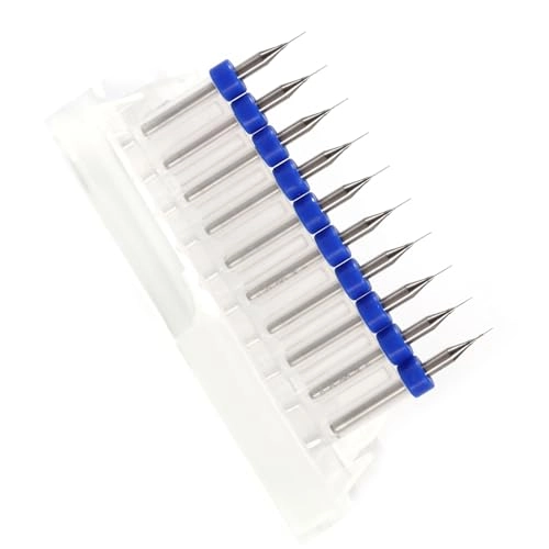 Carbide Micro Drill Bits - Tungsten Steel 10pcs 0.2mm