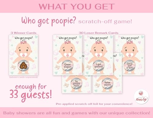 Baby Shower Games - 13 years and up 33 pcs