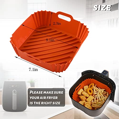 Air Fryer Silicone Liners - Silicone 2 Pcs