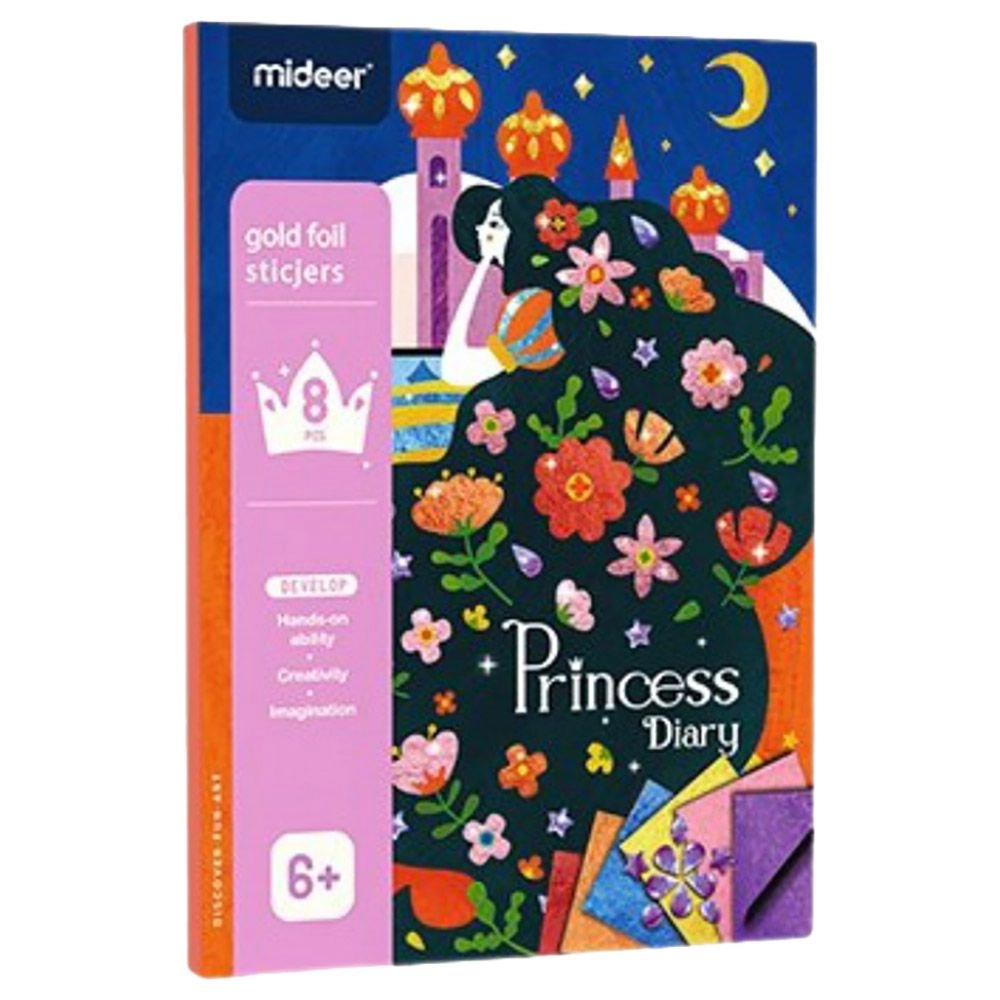 Gold Foil Sticker Book 4 pcs
