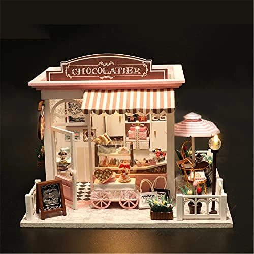 DIY Dollhouse Kit - 30x24.5x27.6 cm LED Light