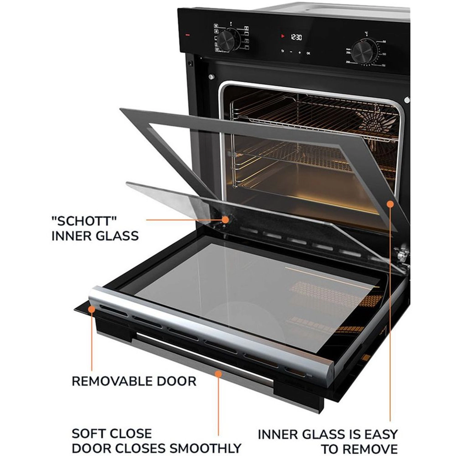 MEO6003BB - 60cm Convection Electric Oven