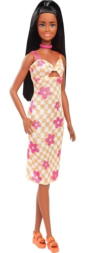 Barbie Fashionistas - Pink And Orange Check Dress
