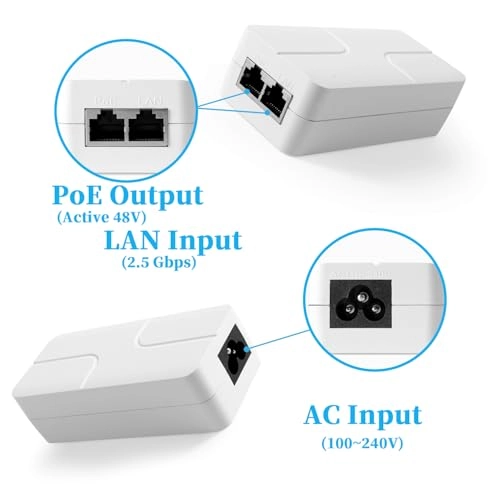 POE311 - 48 Volts 30W IEEE802.3af/at 2.5 Gigabits Per Second