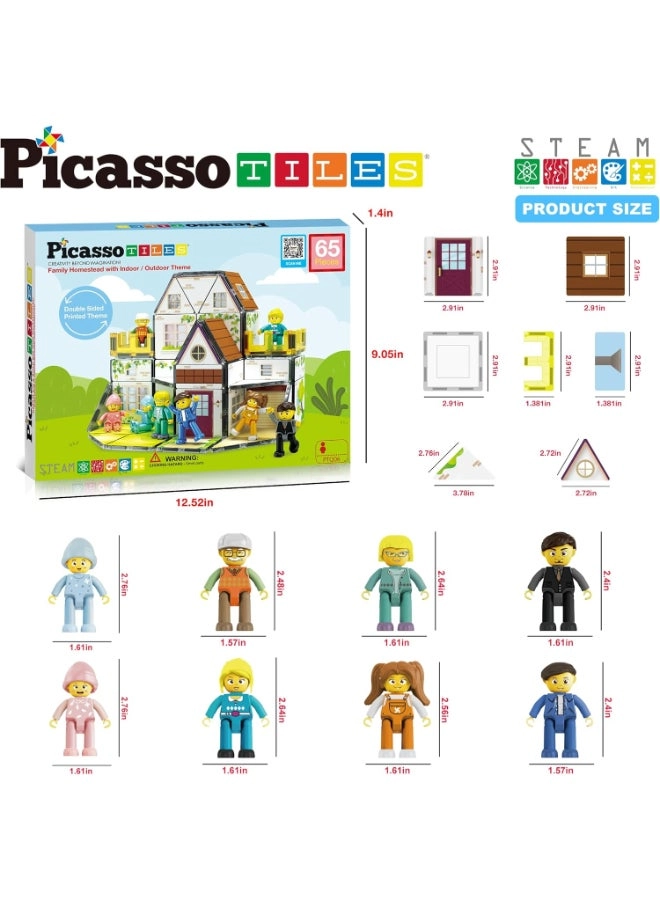 Magnetic Tiles - Homestead 65 pcs