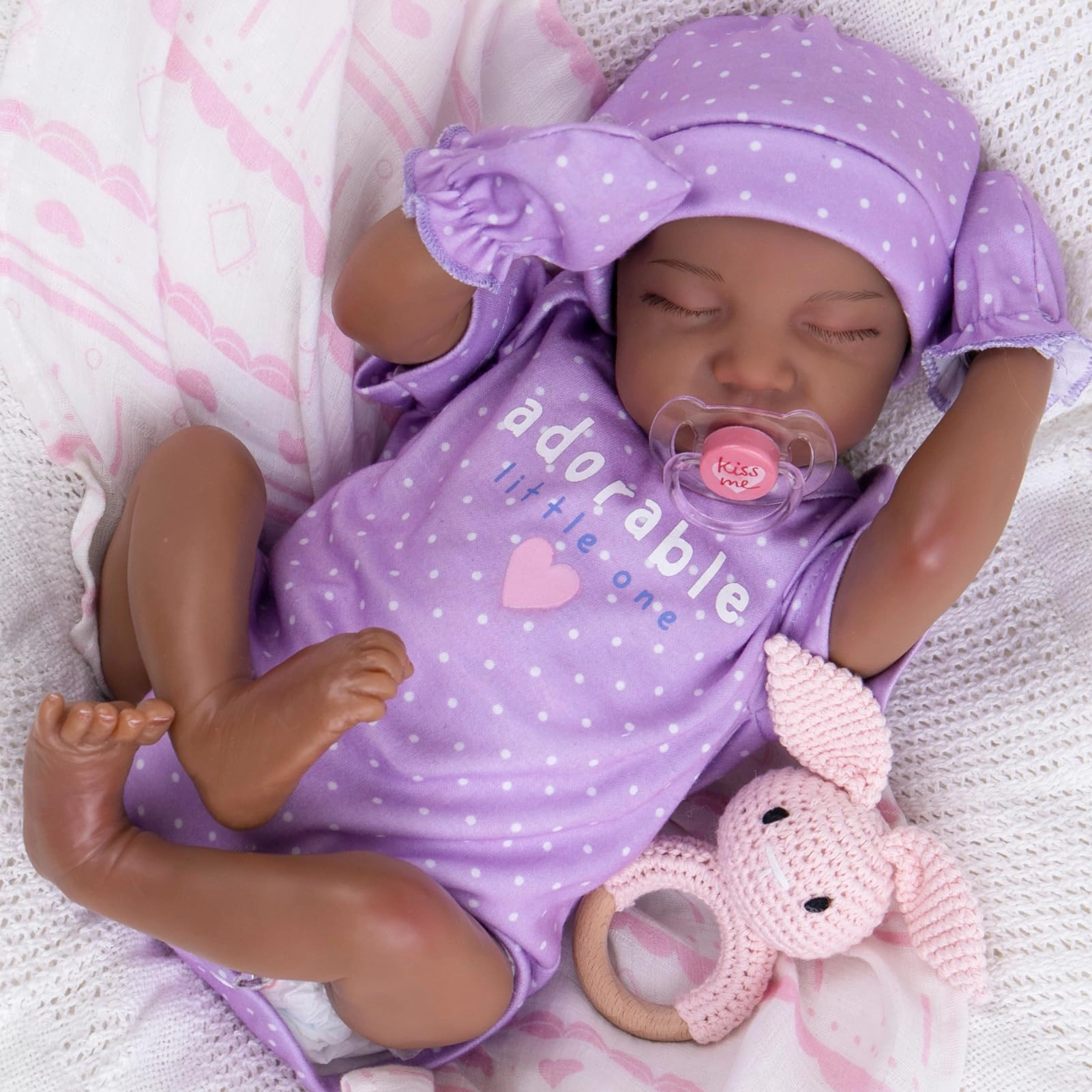 Reborn Baby Doll - 20-inch Vinyl Soft Cloth Body Girl Ages 3+