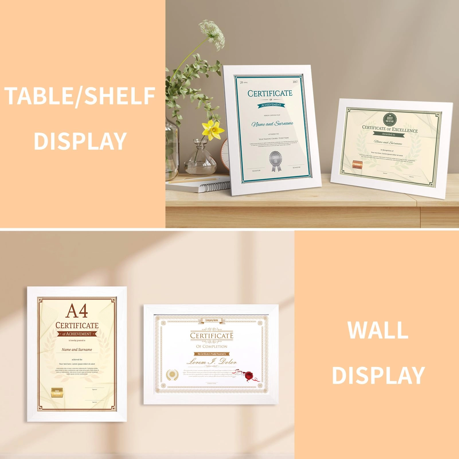 A4 Picture Frames - 21x29.7cm