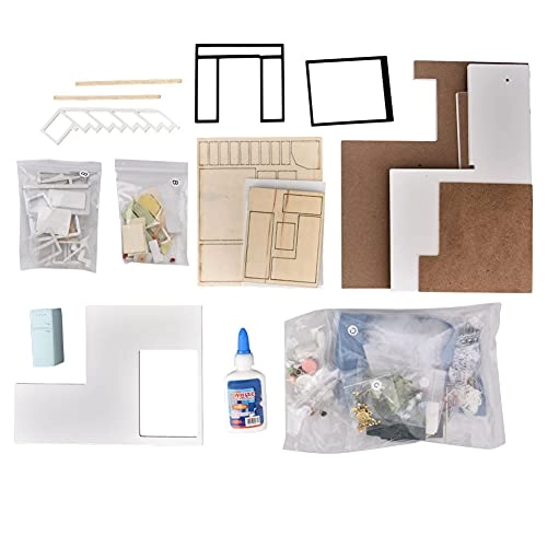 DIY Miniature House Kit - Wooden Assembling