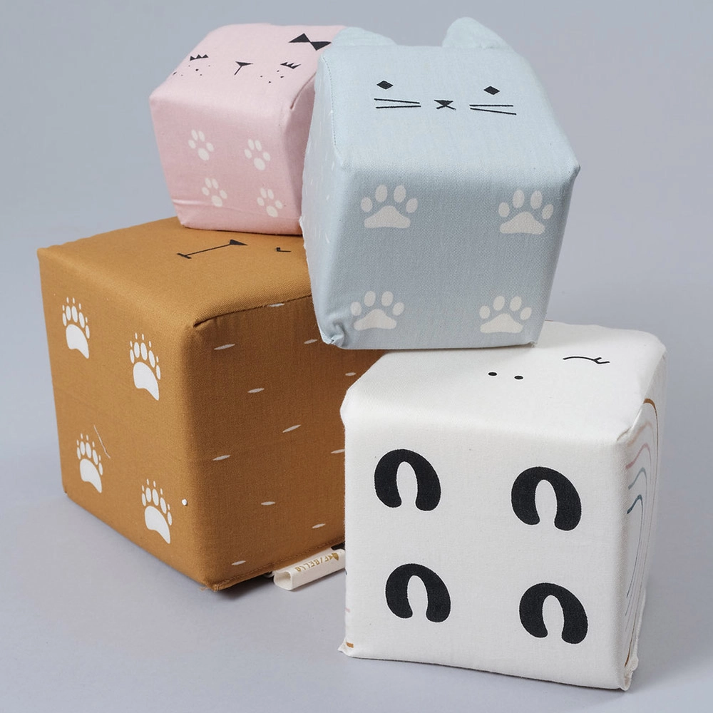 Animals Organic Soft Blocks - Set of 4 Polyfoam filling