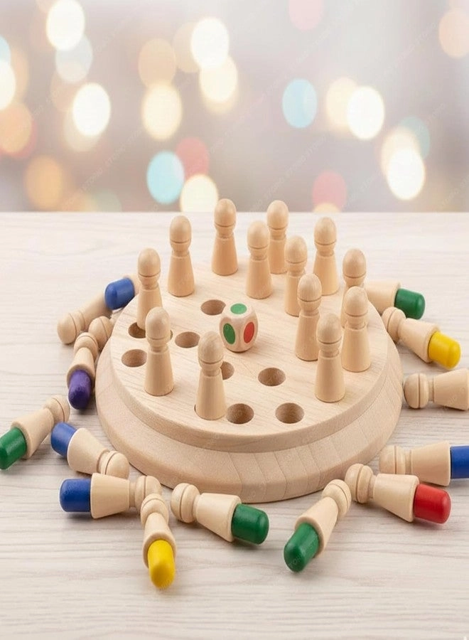 BLOWEST Wooden Memory Match Stick Chess Game - 3-10 Years