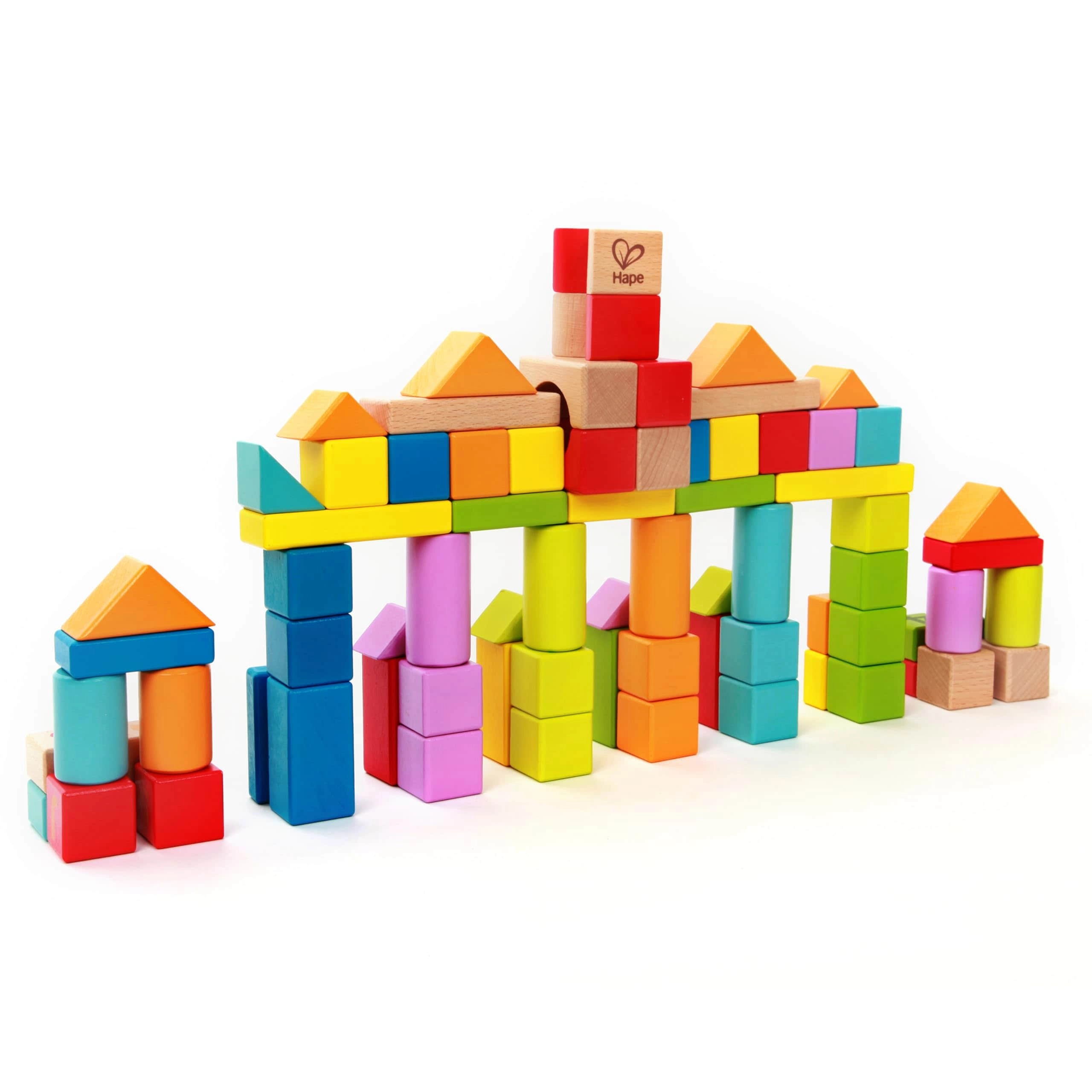 Hape Wooden Building Block Set - 80 pcs