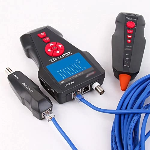 LCD Cable Length Test - RJ11 RJ45 BNC PoE PING