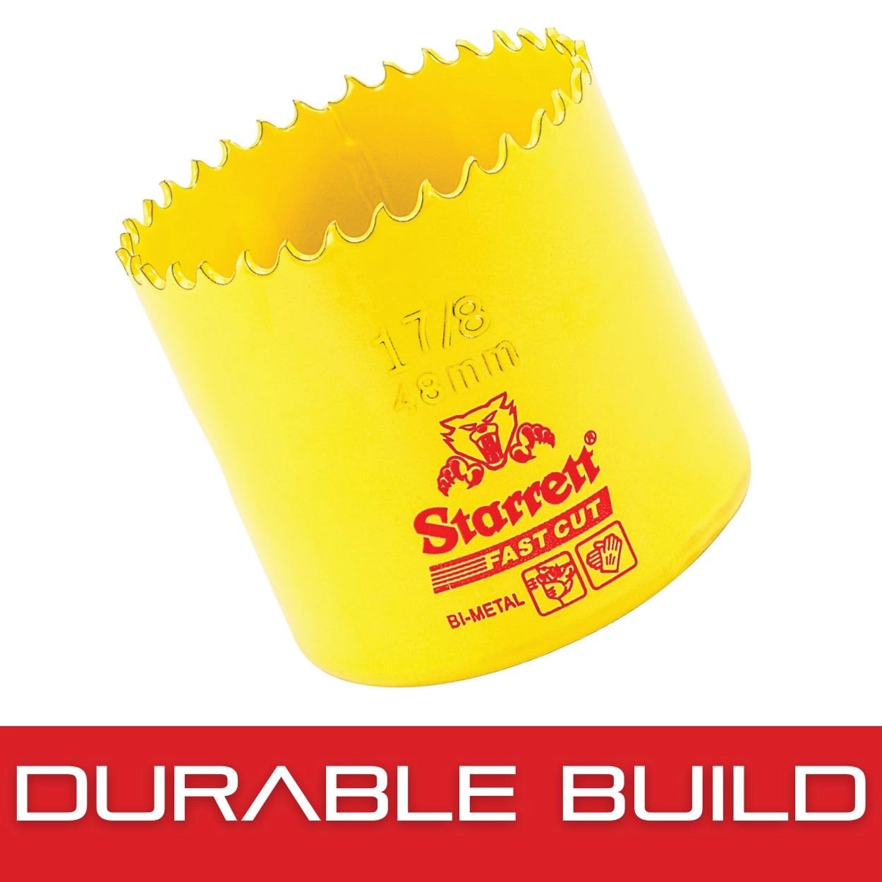 BiMetal Fast Cut Straight Pitch Hole Saw - 48mm metal steel wood