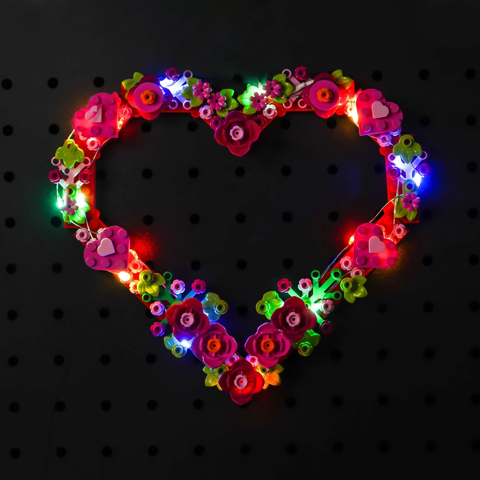 BrickBling LED Light Set for 40638 Heart Ornament - USB Battery Powered 5V