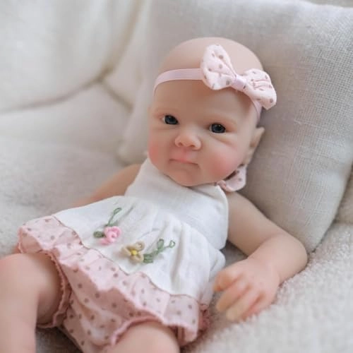 Reborn Baby Doll - 8 Inch Silicone Girl Ages 3+