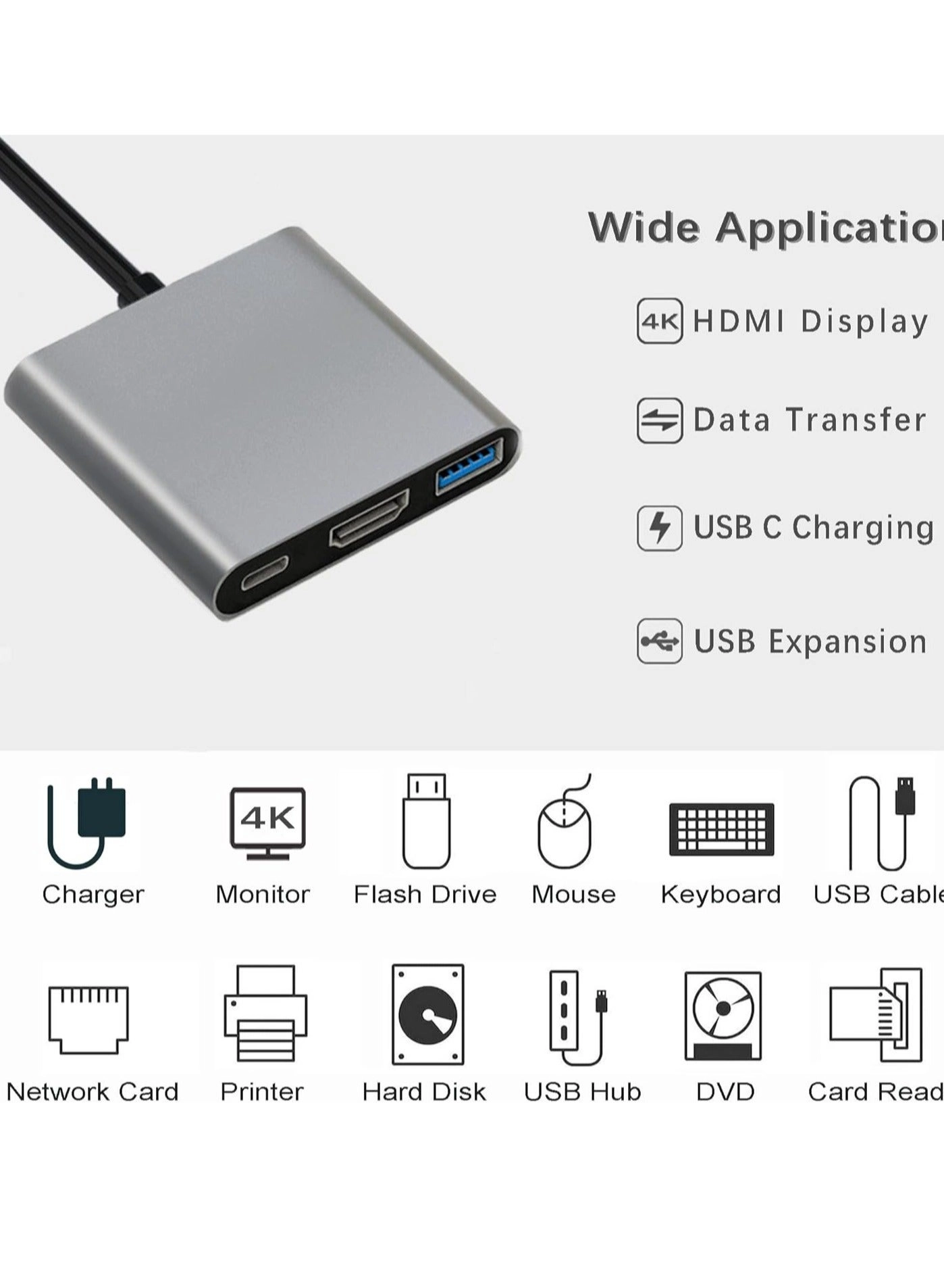 USB-C Hub - 11-in-1 4K HDMI PD Charging