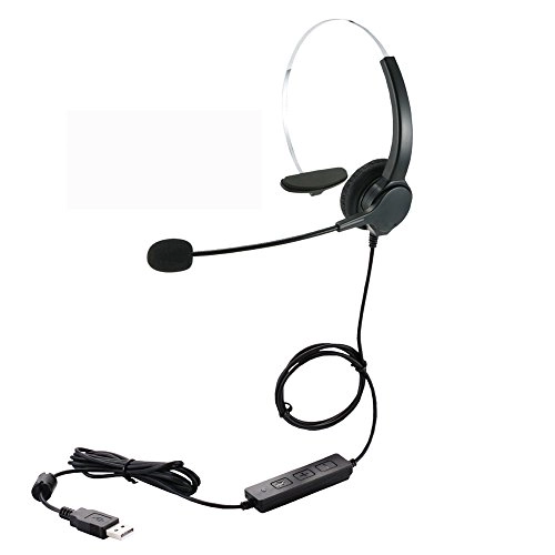 Corded Noise cancelling Monaural Headset Wired Headset